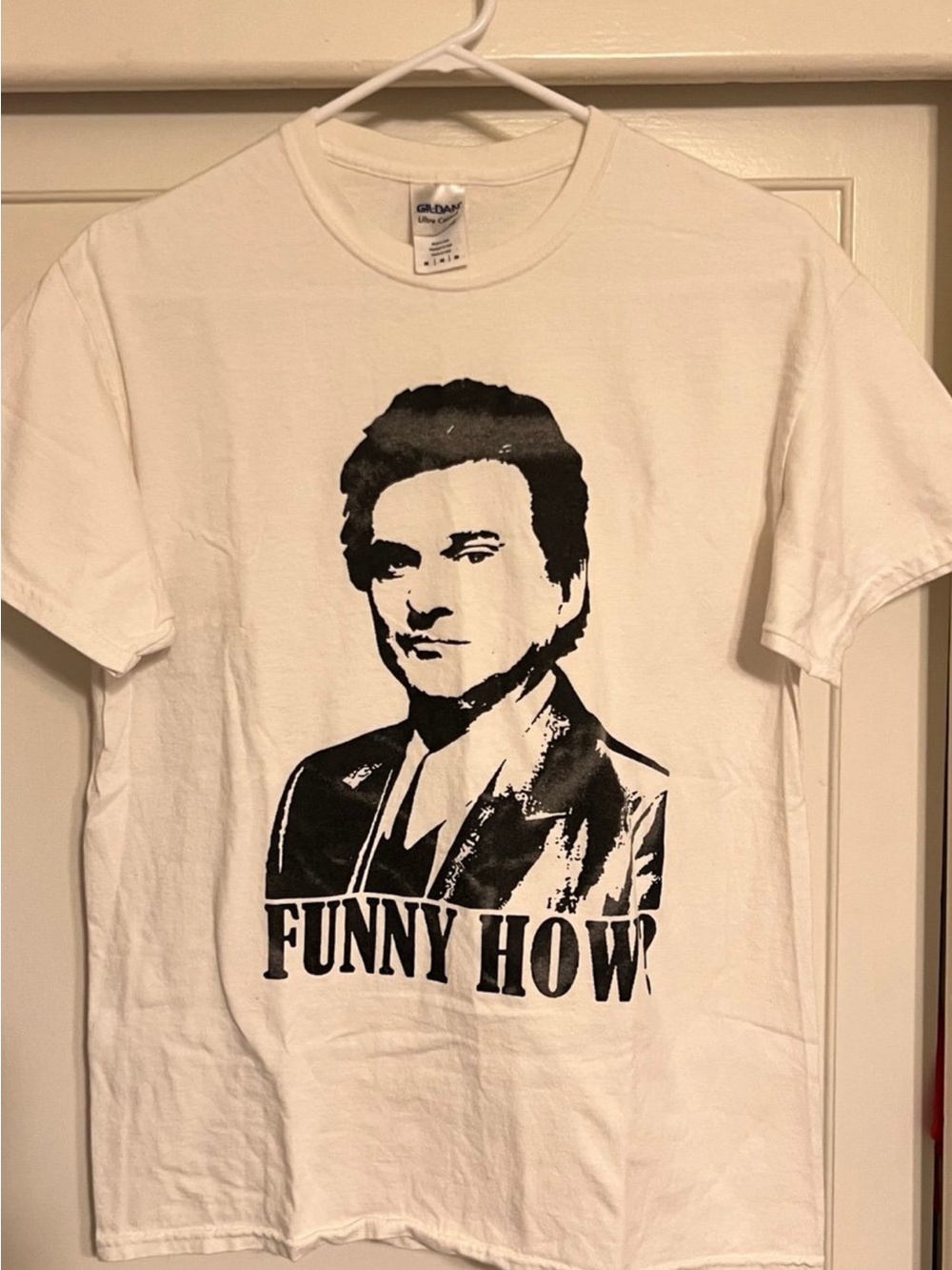 Gildan Off white T Shirt and exactly How am I funny. 'FUNNY HOW?'